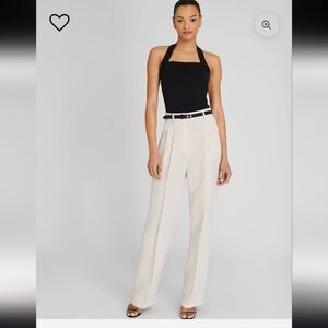 Club Monaco Pleated Lightweight Trouser Rose Clair Sz 8 With Tag 198$